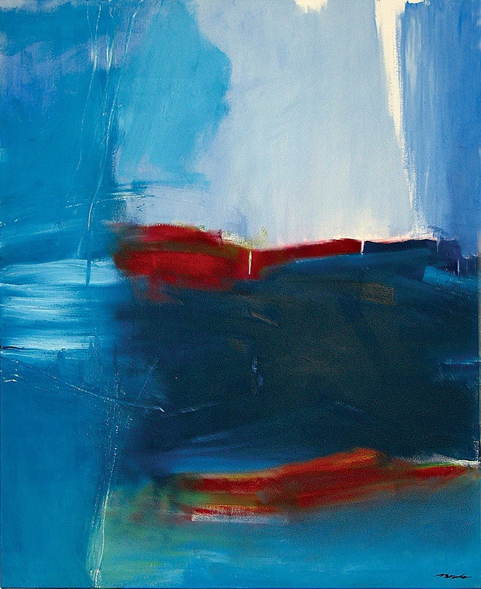Blue Flag, 1999
Oil and Oilpastel on canvas,
130 x 110 cm