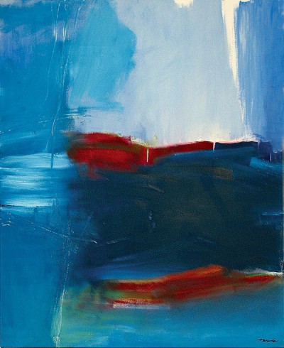 Blue Flag, 1999
Oil and Oilpastel on canvas,
130 x 110 cm