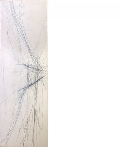 no title, 2000
Oilpastel and graphite on canvas
150 x 50 cm