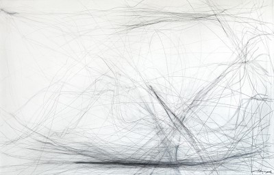 Die Barke, The Skiff, 2000
Oil, Oilpastel and graphite on canvas
90 x 140 cm