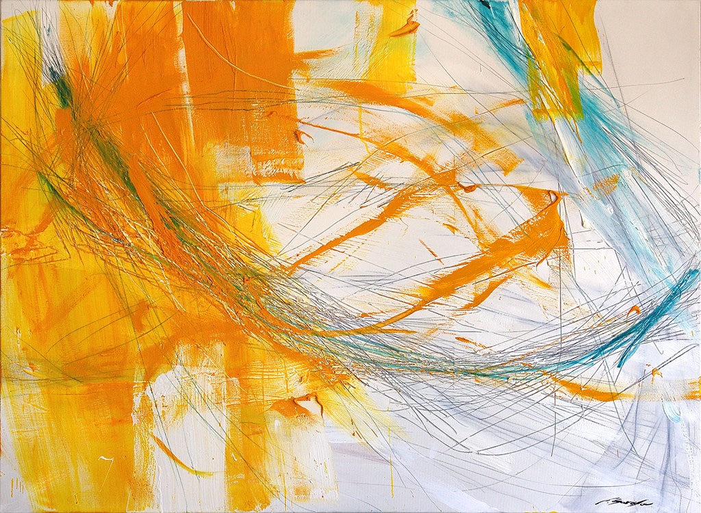 no title Yellow, 2006,
Oil and graphite on canvas   110 x 150 cm