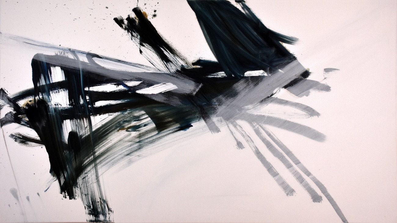 Forward, 2022 Oil on canvas 110 x 195 cm