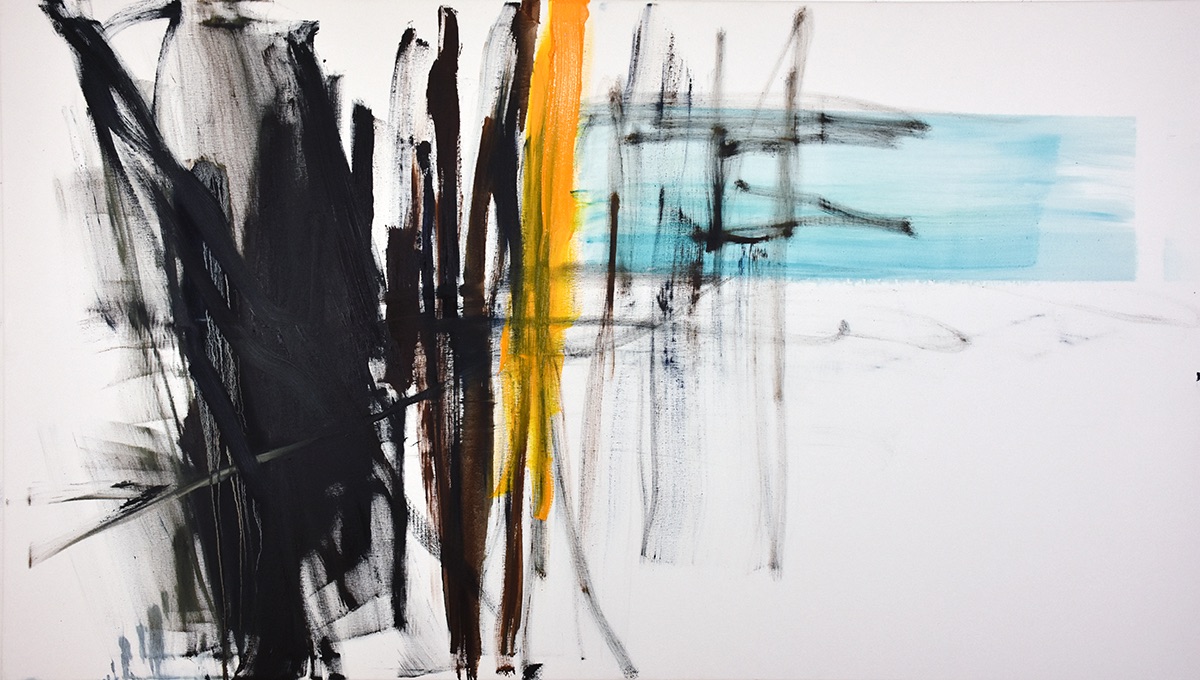 no title Turquoise, 2022 Oil on canvas 110 x 195 cm