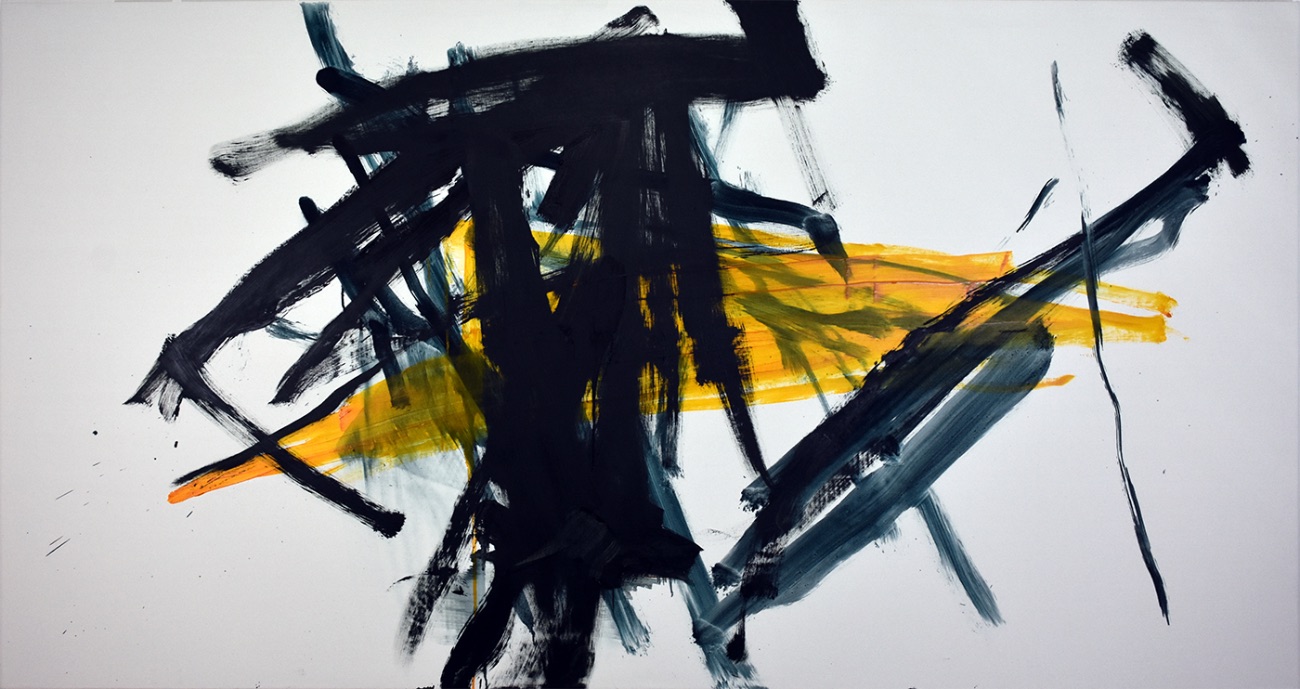 Zeichen, 2023 Oil on canvas 110 x 210 cm